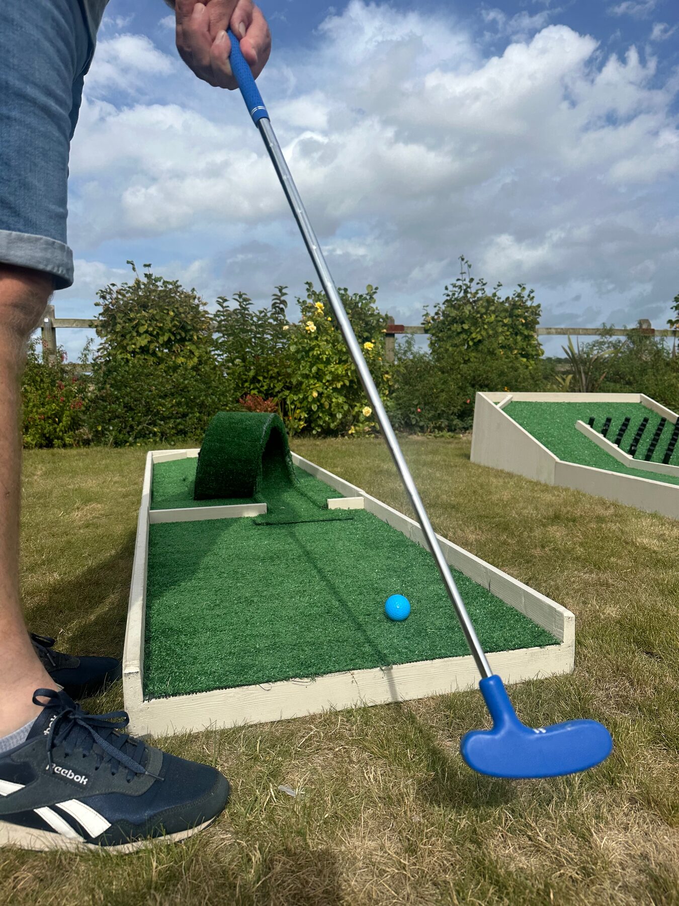 Close-up of the play surface